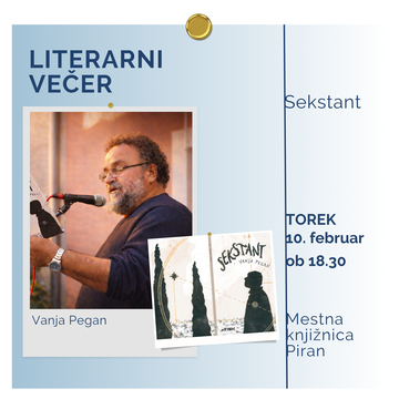 Literarni večer, Vanja Pegan
